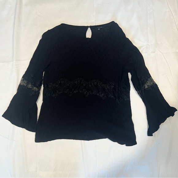 Staccato Tops - Staccato Black Lace Detail Blouse